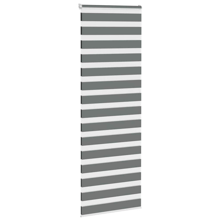 zebragardin mørkegrå 75x230 cm stofbredde 70,9 cm polyester