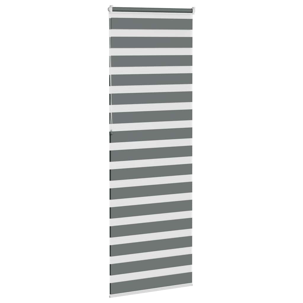 zebragardin mørkegrå 75x230 cm stofbredde 70,9 cm polyester