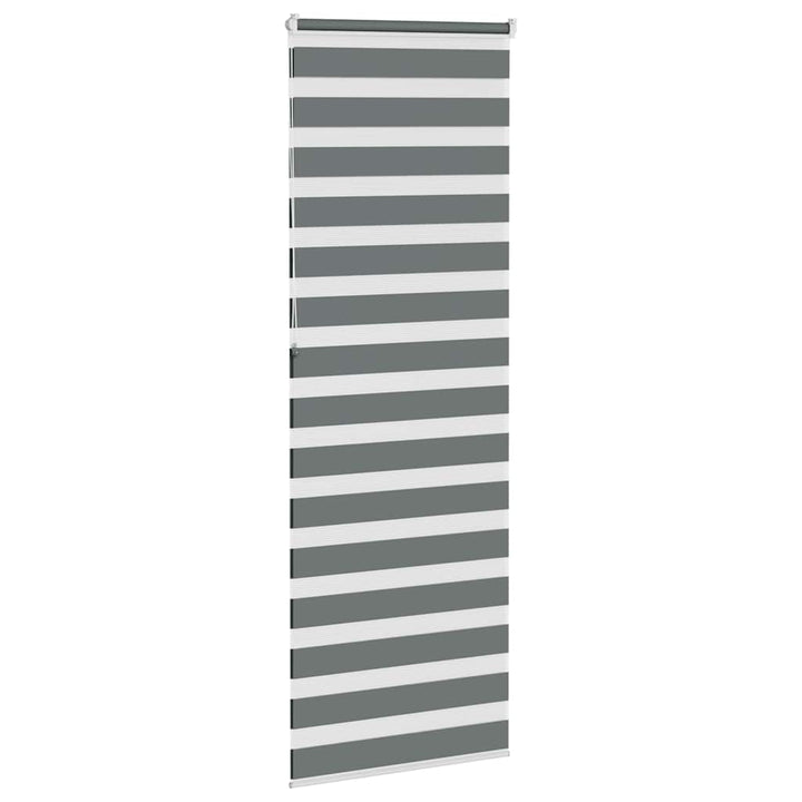 zebragardin mørkegrå 75x230 cm stofbredde 70,9 cm polyester