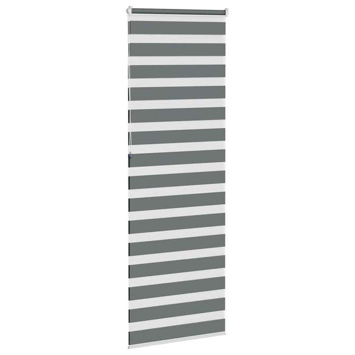 zebragardin mørkegrå 85x230 cm stofbredde 80,9 cm polyester