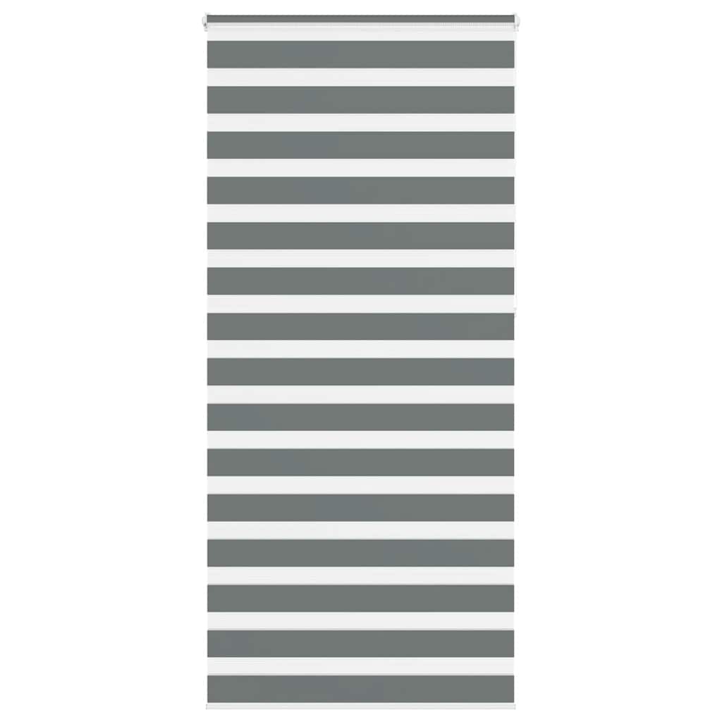 zebragardin mørkegrå 95x230 cm stofbredde 90,9 cm polyester