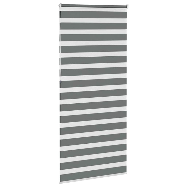 zebragardin mørkegrå 100x230 cm stofbredde 95,9 cm polyester