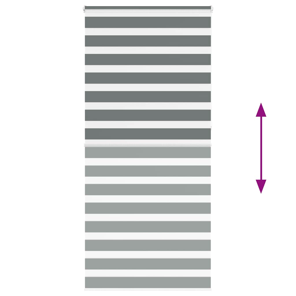 zebragardin mørkegrå 100x230 cm stofbredde 95,9 cm polyester