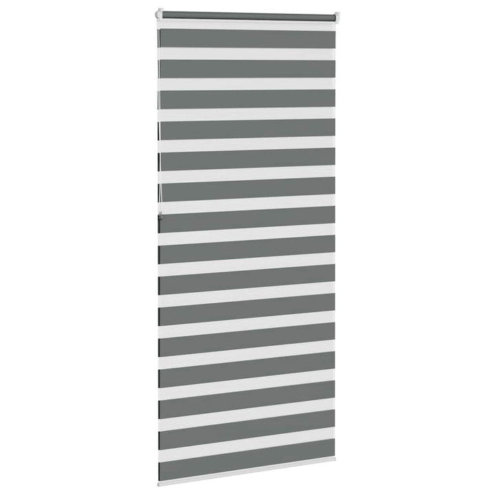 zebragardin mørkegrå 110x230 cm stofbredde 105,9 cm polyester