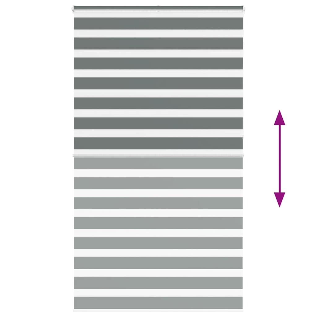 zebragardin mørkegrå 120x230 cm stofbredde 115,9 cm polyester