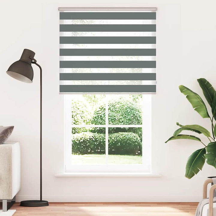 zebragardin mørkegrå 125x230 cm stofbredde 120,9 cm polyester