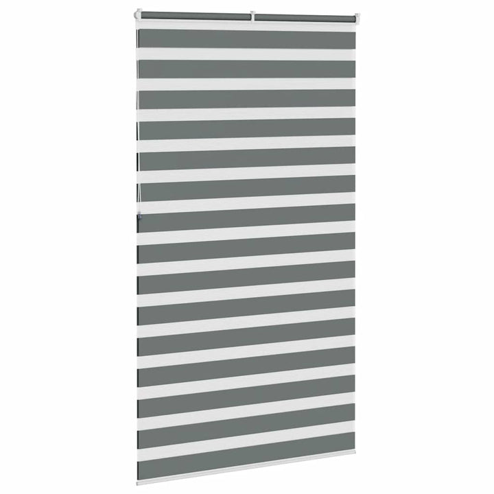 zebragardin mørkegrå 135x230 cm stofbredde 130,9 cm polyester