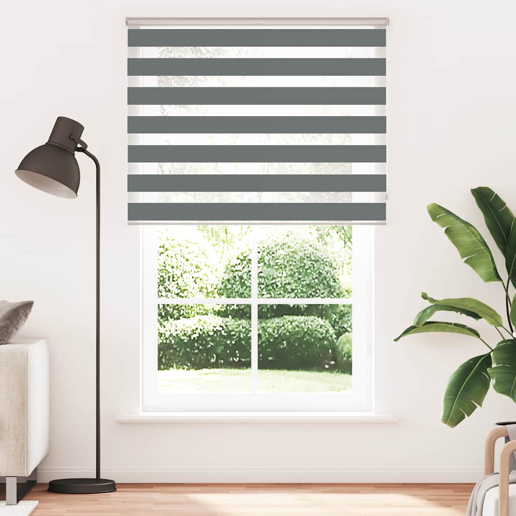 zebragardin mørkegrå 140x230 cm stofbredde 135,9 cm polyester