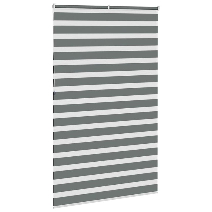 zebragardin mørkegrå 140x230 cm stofbredde 135,9 cm polyester