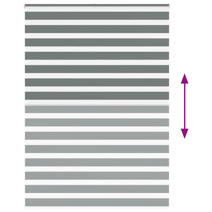 zebragardin mørkegrå 160x230 cm stofbredde 155,9 cm polyester