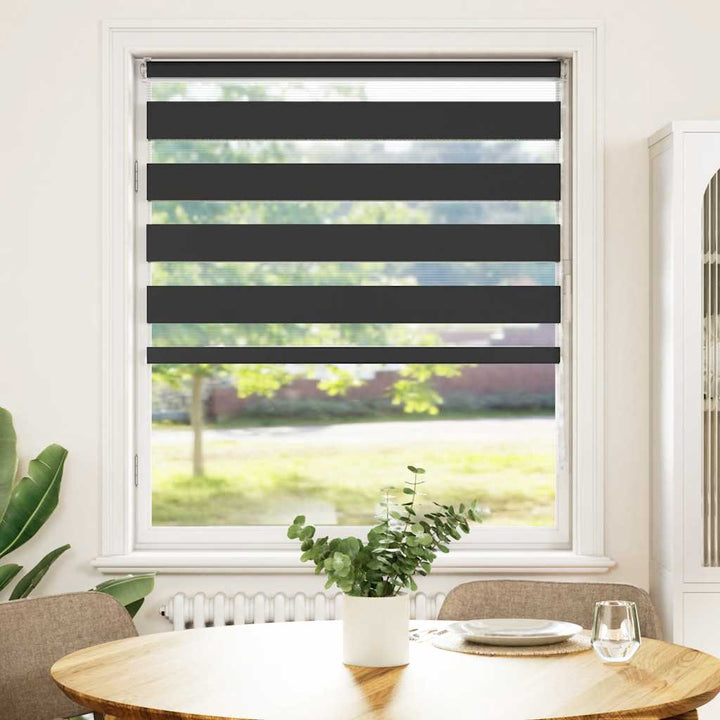 zebragardin sort 95x100 cm stofbredde 90,9 cm polyester