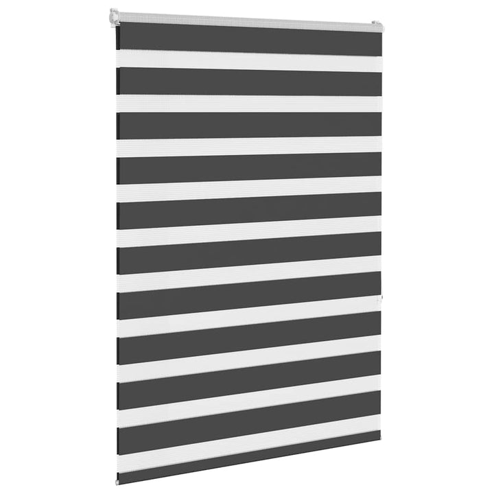zebragardin sort 115x150 cm stofbredde 110,9 cm polyester