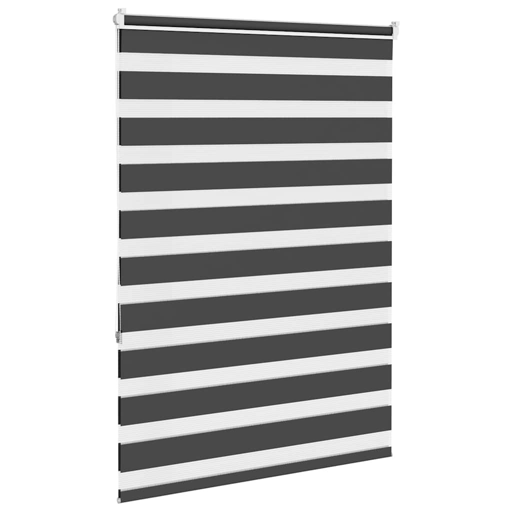 zebragardin sort 115x150 cm stofbredde 110,9 cm polyester