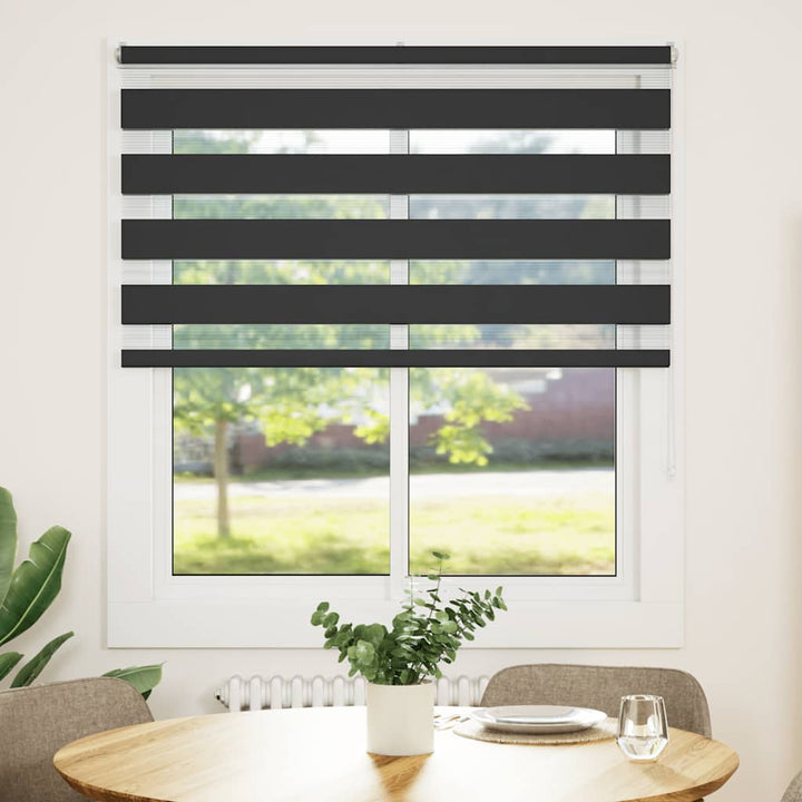 zebragardin sort 120x150 cm stofbredde 115,9 cm polyester
