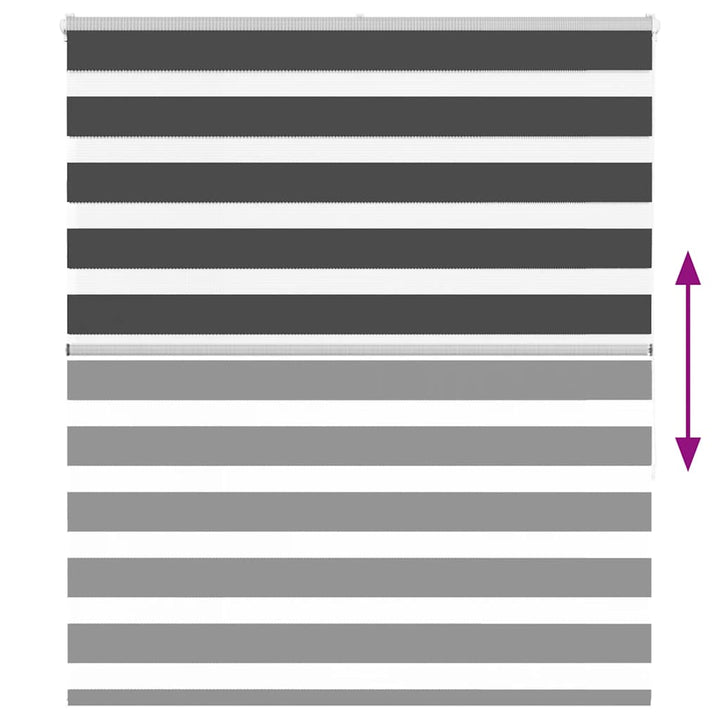 zebragardin sort 120x150 cm stofbredde 115,9 cm polyester
