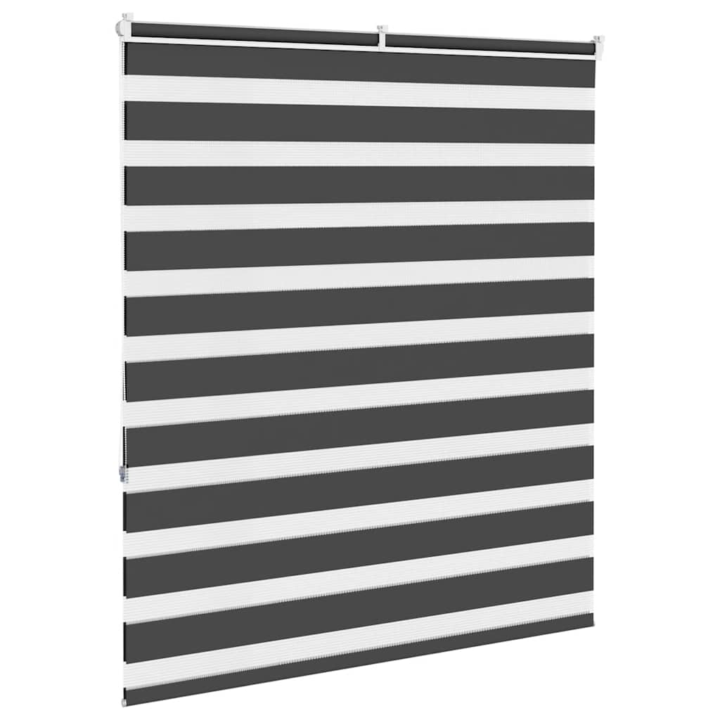 zebragardin sort 130x150 cm stofbredde 125,9 cm polyester