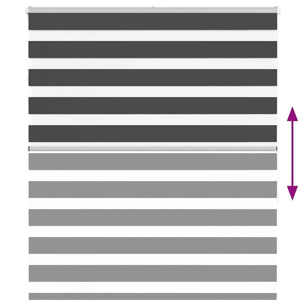 zebragardin sort 130x150 cm stofbredde 125,9 cm polyester