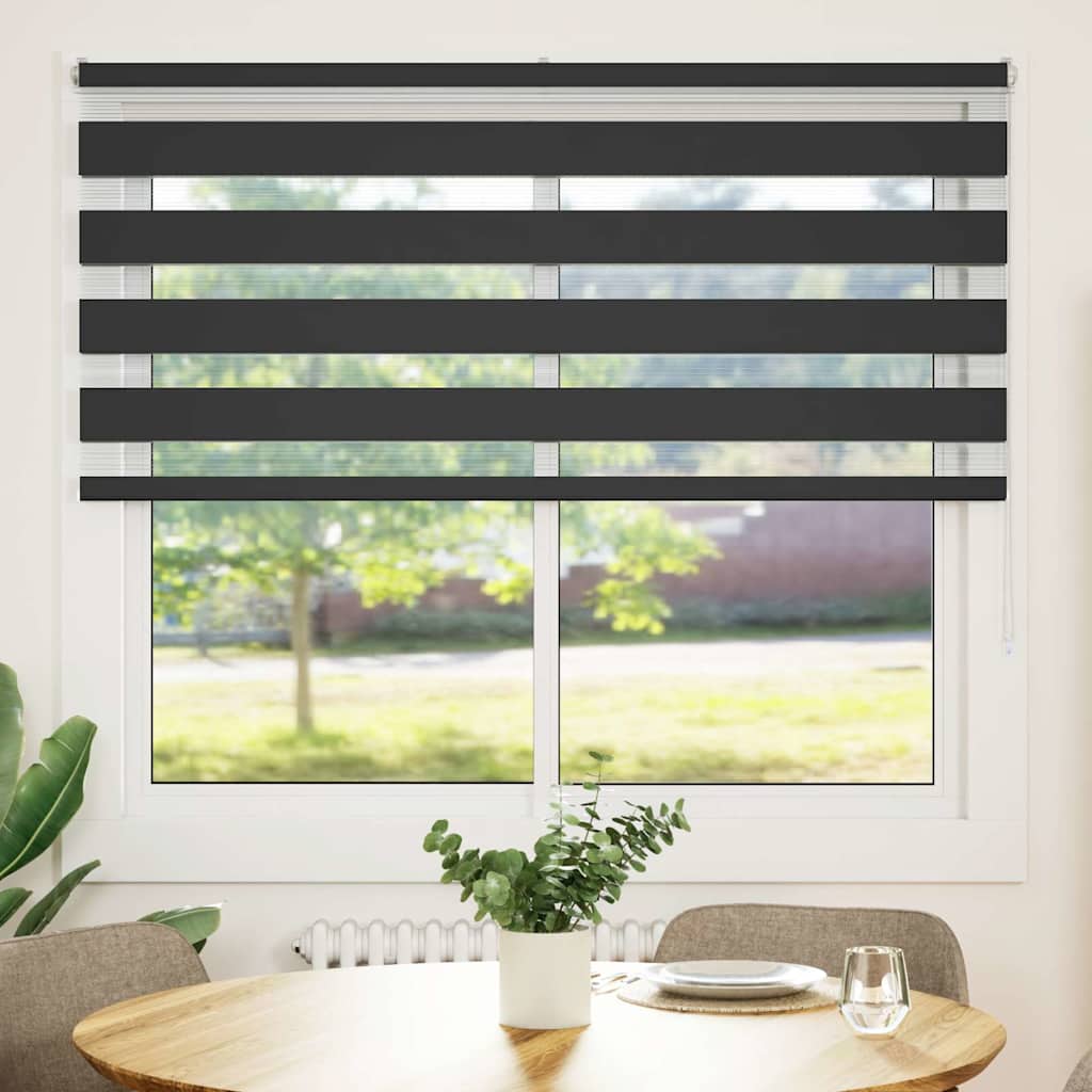 zebragardin sort 165x150 cm stofbredde 160,9 cm polyester