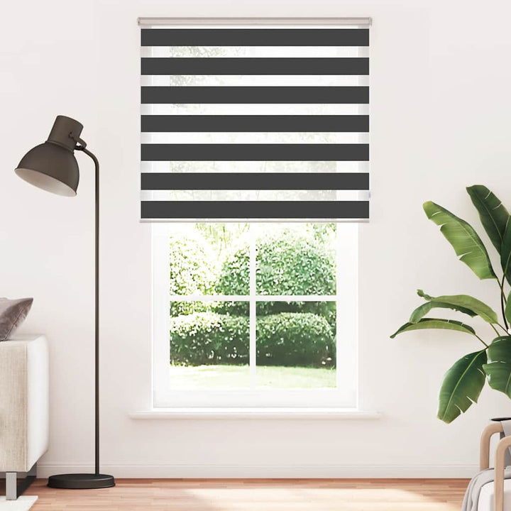 zebragardin sort 130x200 cm stofbredde 125,9 cm polyester