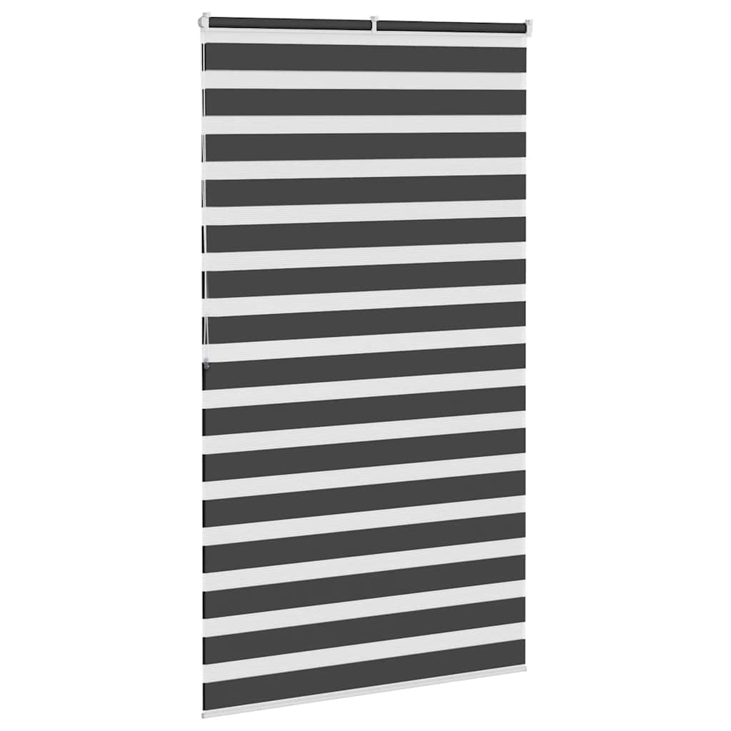 zebragardin sort 130x200 cm stofbredde 125,9 cm polyester