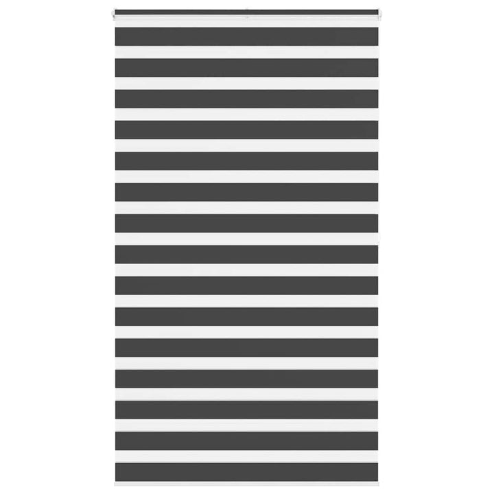 zebragardin sort 135x200 cm stofbredde 130,9 cm polyester