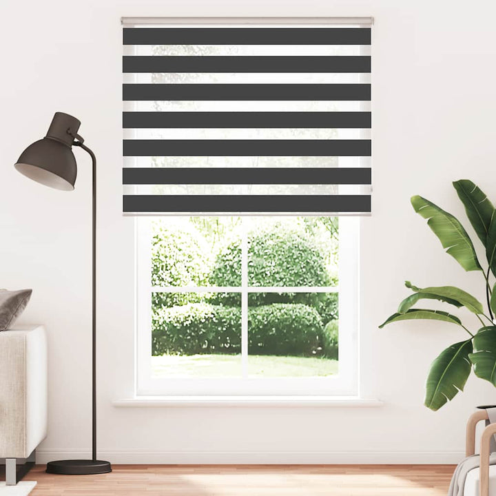 zebragardin sort 145x200 cm stofbredde 140,9 cm polyester