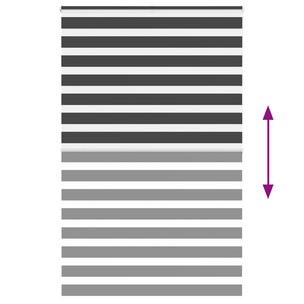 zebragardin sort 145x200 cm stofbredde 140,9 cm polyester