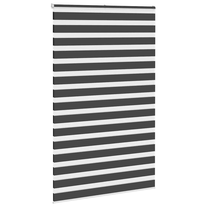 zebragardin sort 150x200 cm stofbredde 145,9 cm polyester