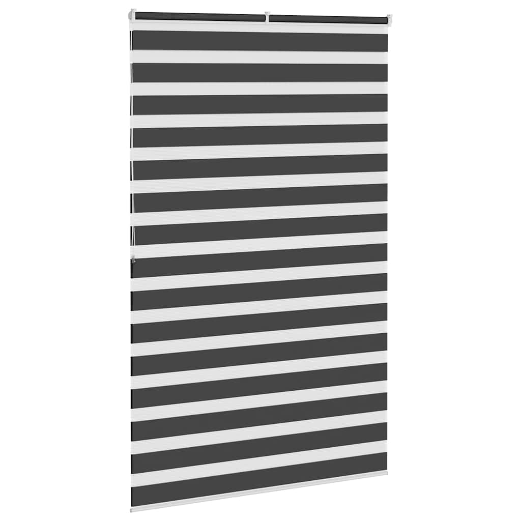 zebragardin sort 150x200 cm stofbredde 145,9 cm polyester