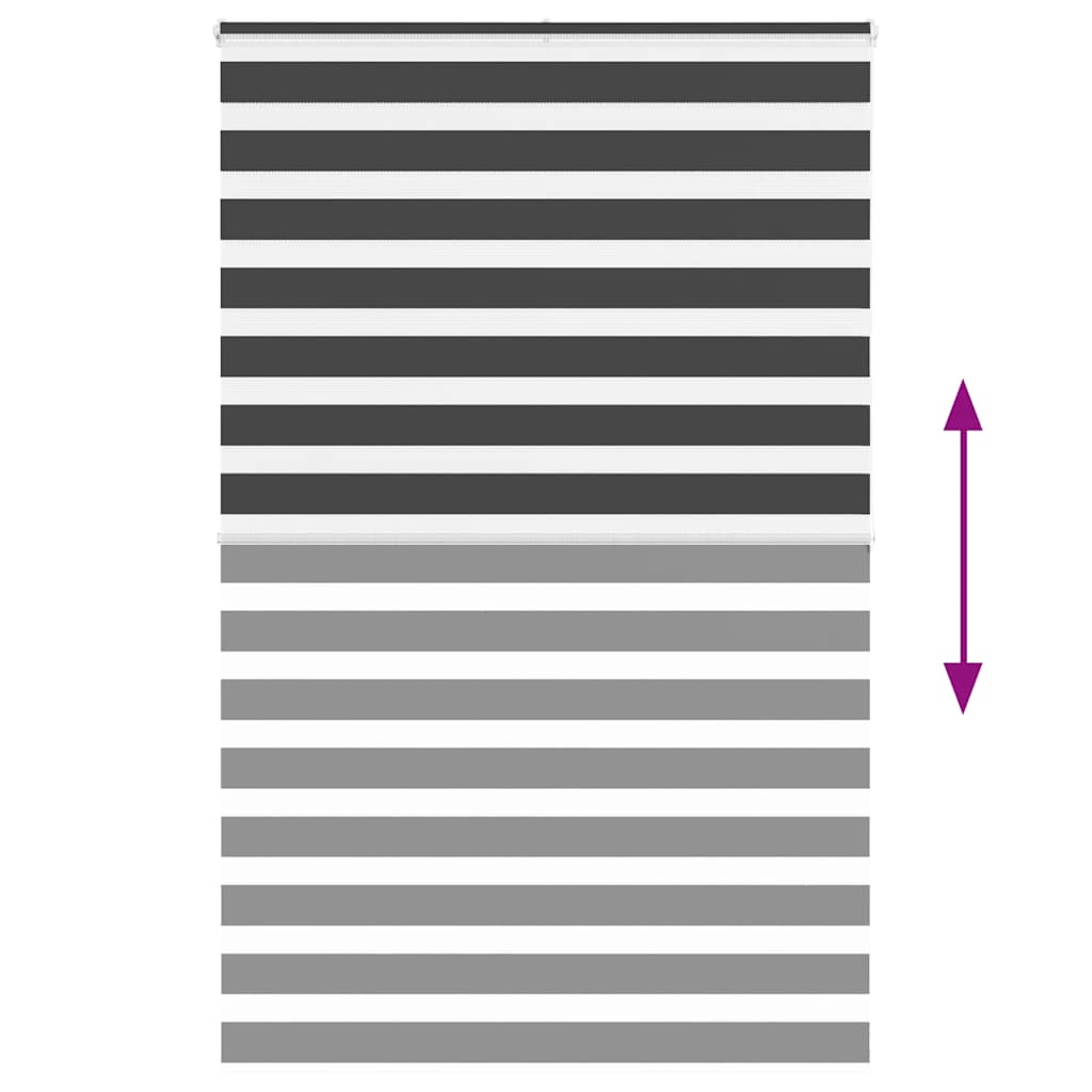 zebragardin sort 150x200 cm stofbredde 145,9 cm polyester