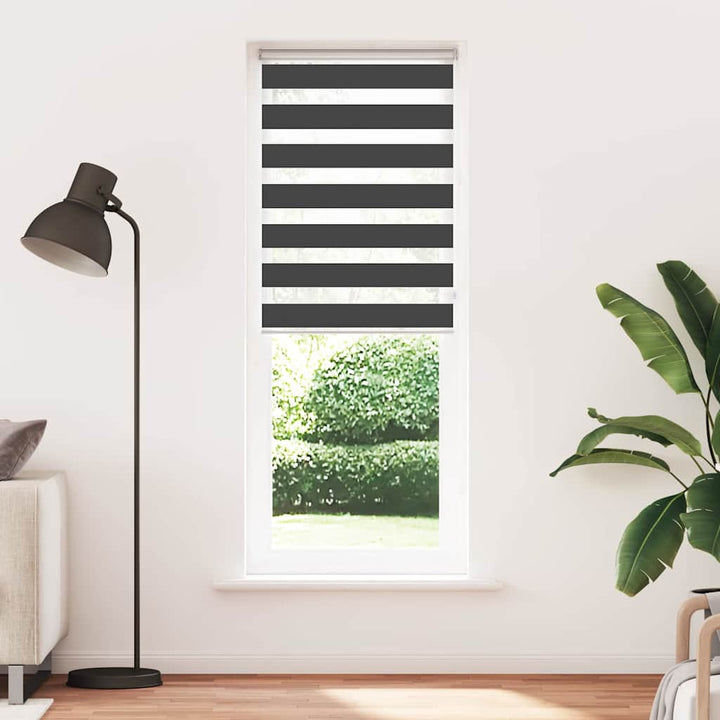 zebragardin sort 85x230 cm stofbredde 80,9 cm polyester
