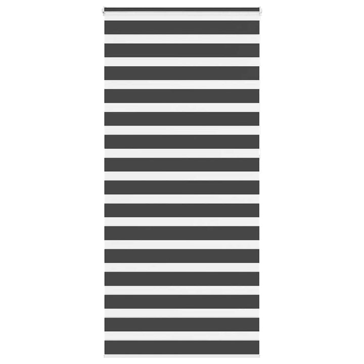 zebragardin sort 95x230 cm stofbredde 90,9 cm polyester