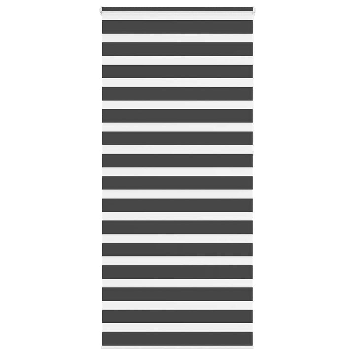 zebragardin sort 115x230 cm stofbredde 110,9 cm polyester