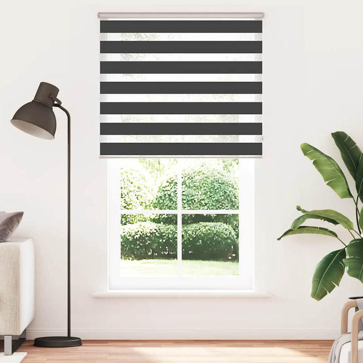 zebragardin sort 120x230 cm stofbredde 115,9 cm polyester