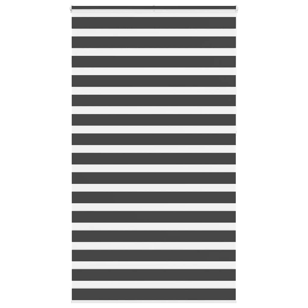 zebragardin sort 135x230 cm stofbredde 130,9 cm polyester