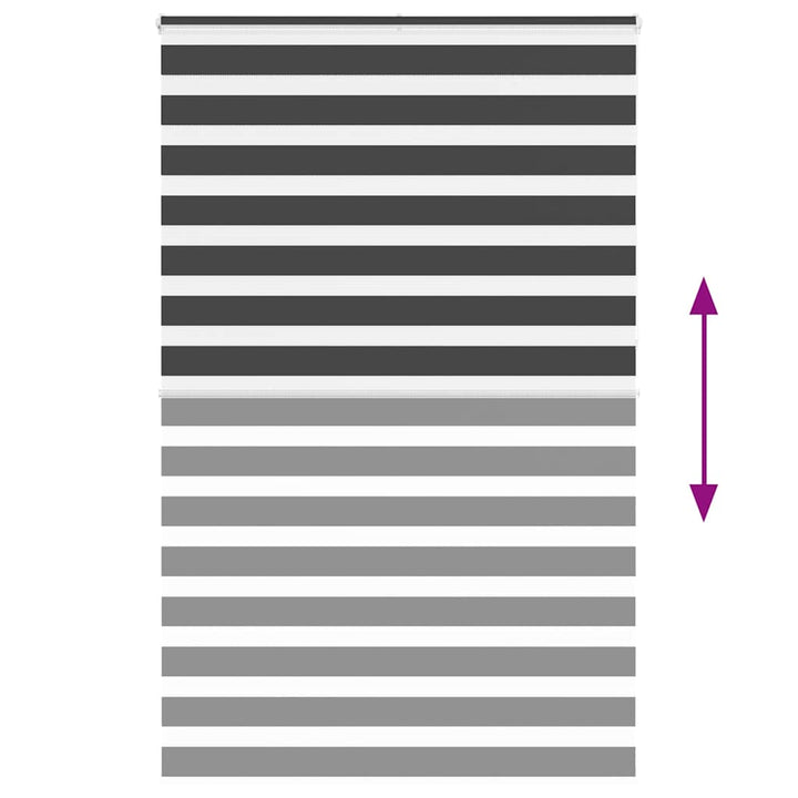 zebragardin sort 150x230 cm stofbredde 145,9 cm polyester