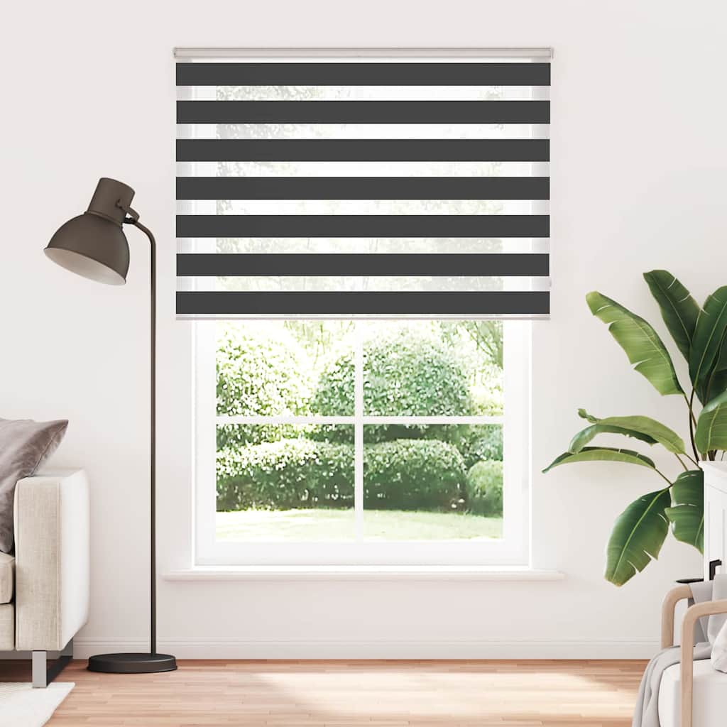 zebragardin sort 155x230 cm stofbredde 150,9 cm polyester