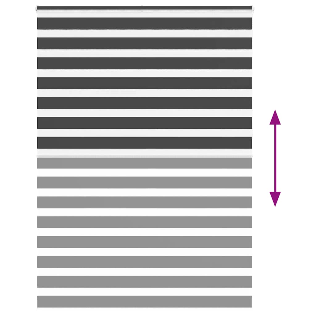 zebragardin sort 155x230 cm stofbredde 150,9 cm polyester