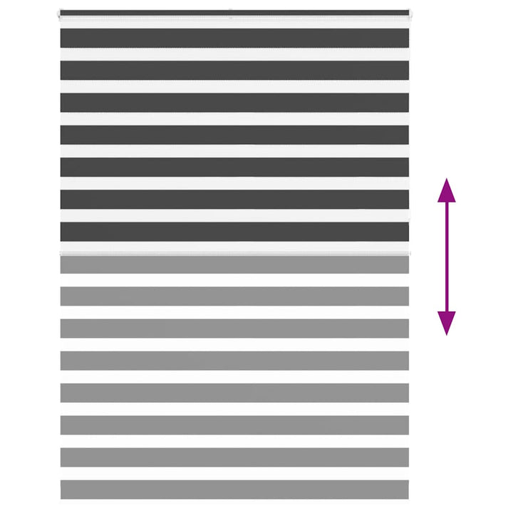 zebragardin sort 160x230 cm stofbredde 155,9 cm polyester