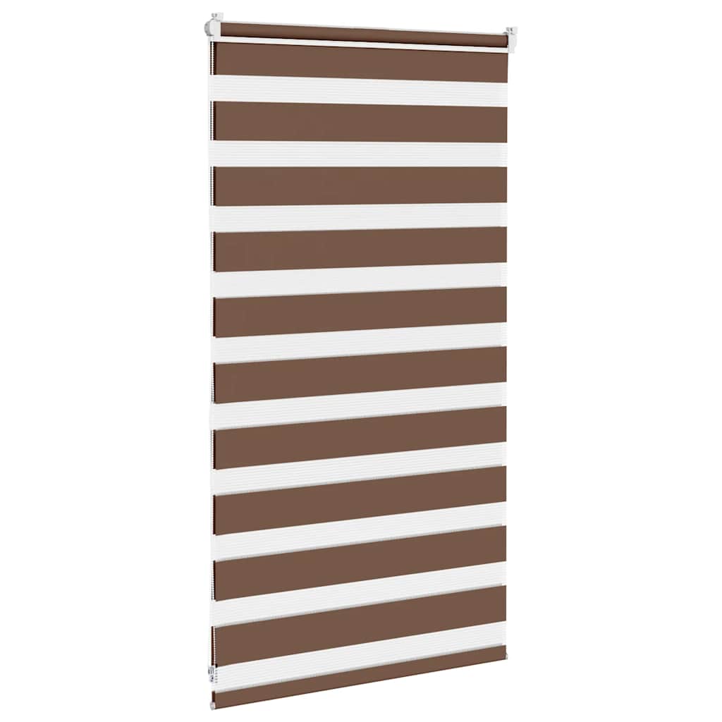 zebragardin brun 85x100 cm stofbredde 80,9 cm polyester