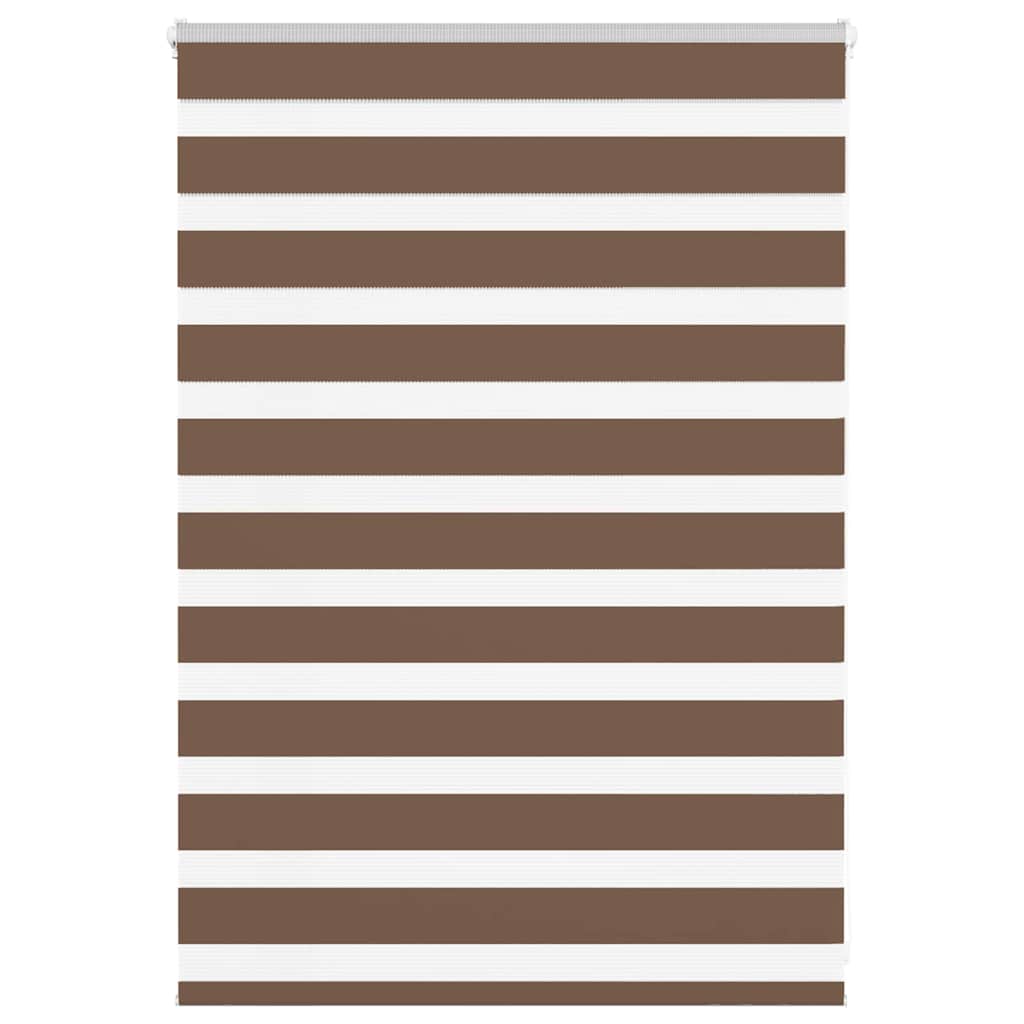 zebragardin brun 115x100 cm stofbredde 110,9 cm polyester