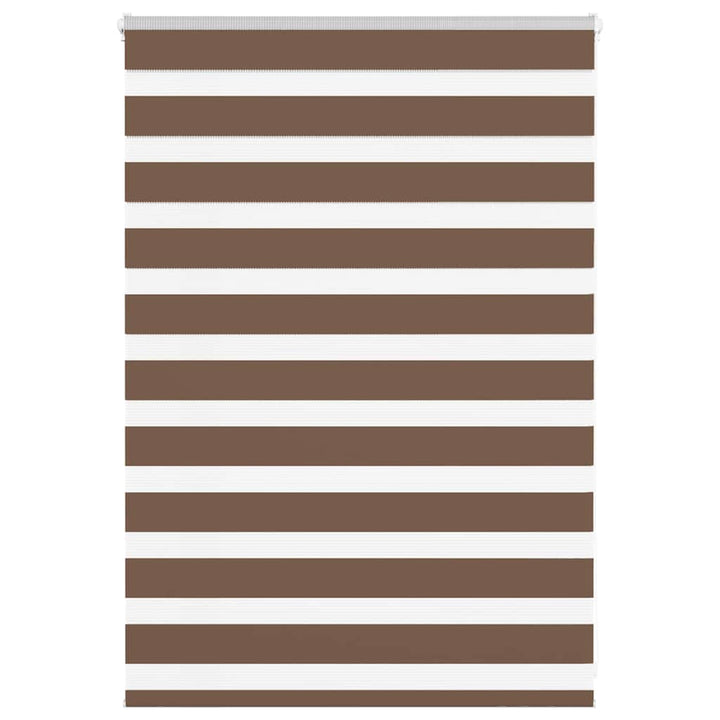 zebragardin brun 115x100 cm stofbredde 110,9 cm polyester
