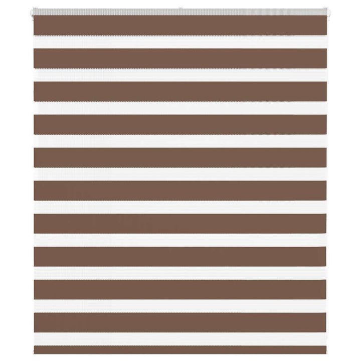 zebragardin brun 135x100 cm stofbredde 130,9 cm polyester