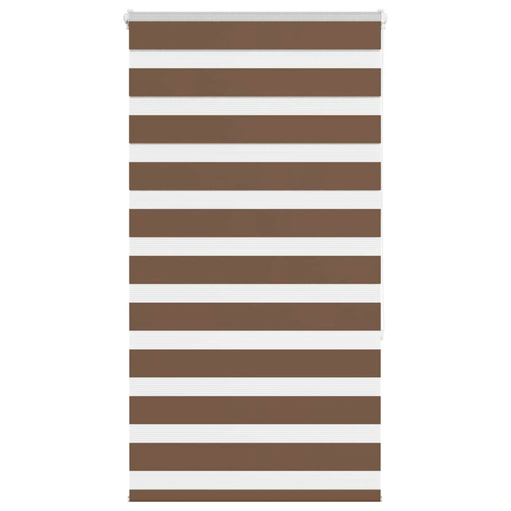 zebragardin brun 85x150 cm stofbredde 80,9 cm polyester