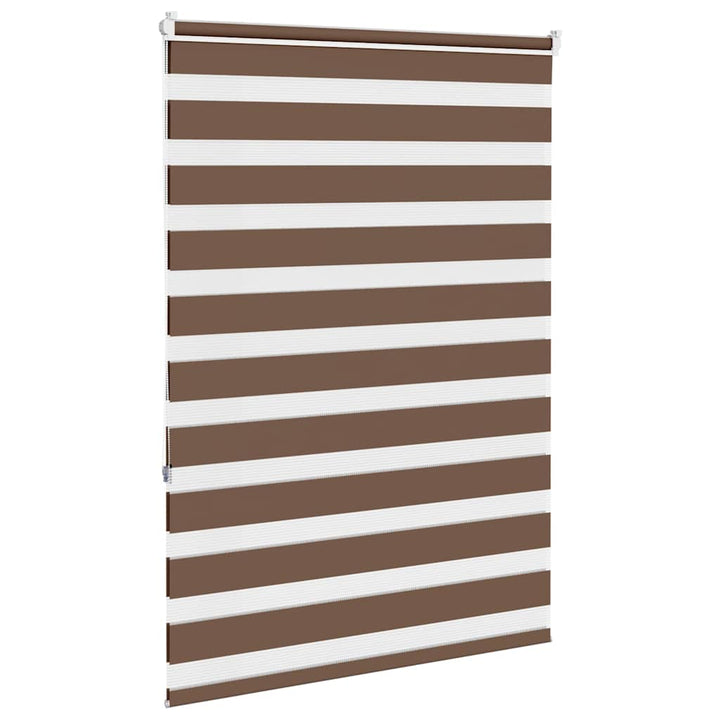 zebragardin brun 115x150 cm stofbredde 110,9 cm polyester