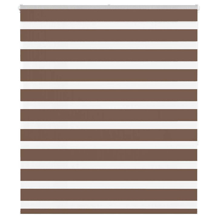 zebragardin brun 120x150 cm stofbredde 115,9 cm polyester