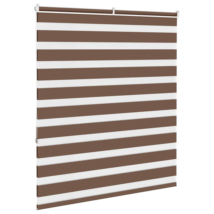 zebragardin brun 130x150 cm stofbredde 125,9 cm polyester