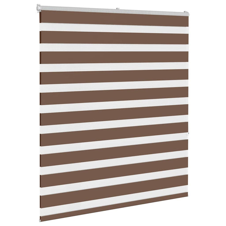zebragardin brun 135x150 cm stofbredde 130,9 cm polyester