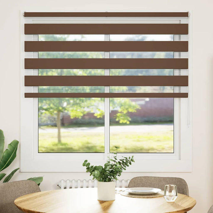 zebragardin brun 140x150 cm stofbredde 135,9 cm polyester