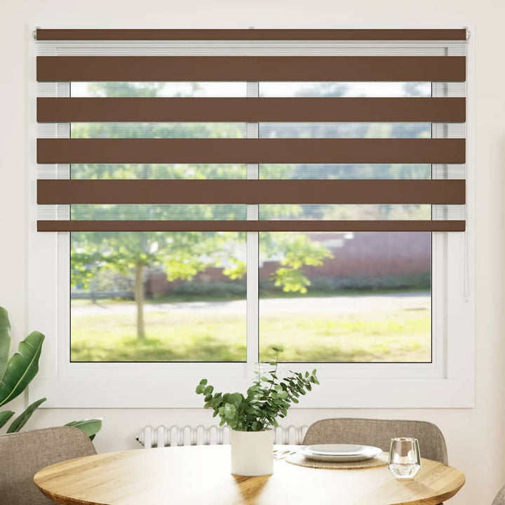 zebragardin brun 165x150 cm stofbredde 160,9 cm polyester
